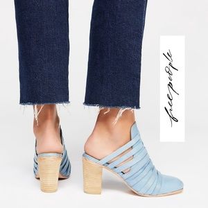 Pretty Baby Blue Free People Mules